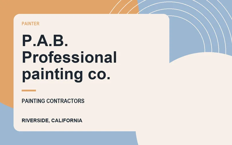 P.A.B. Professional painting co. in Riverside, California
