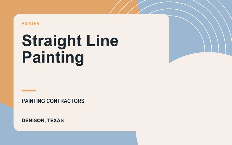 Straight Line Painting in Denison, Texas