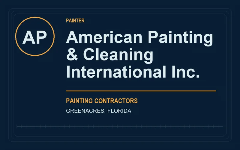 American Painting & Cleaning International Inc. in Greenacres, Florida