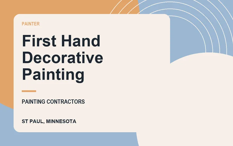 First Hand Decorative Painting in St Paul, Minnesota