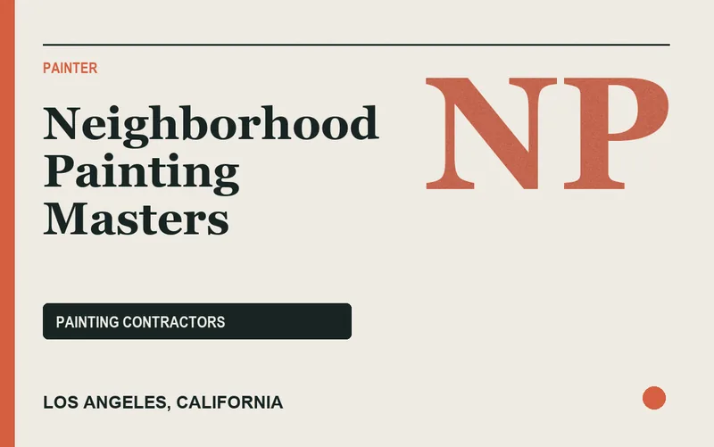 Neighborhood Painting Masters in Los Angeles, California
