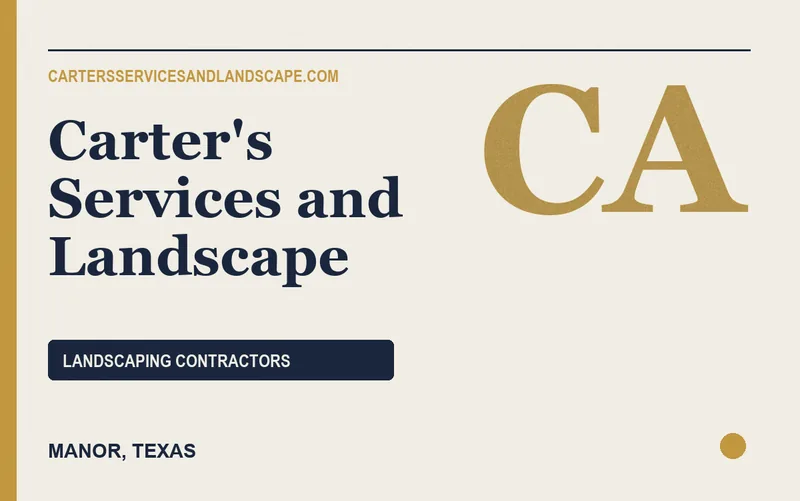 Carter's Services and Landscape in Manor, Texas
