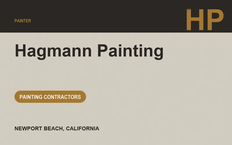 Hagmann Painting in Newport Beach, California