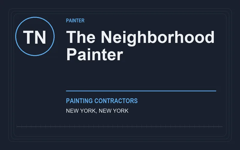 The Neighborhood Painter in New York, New York
