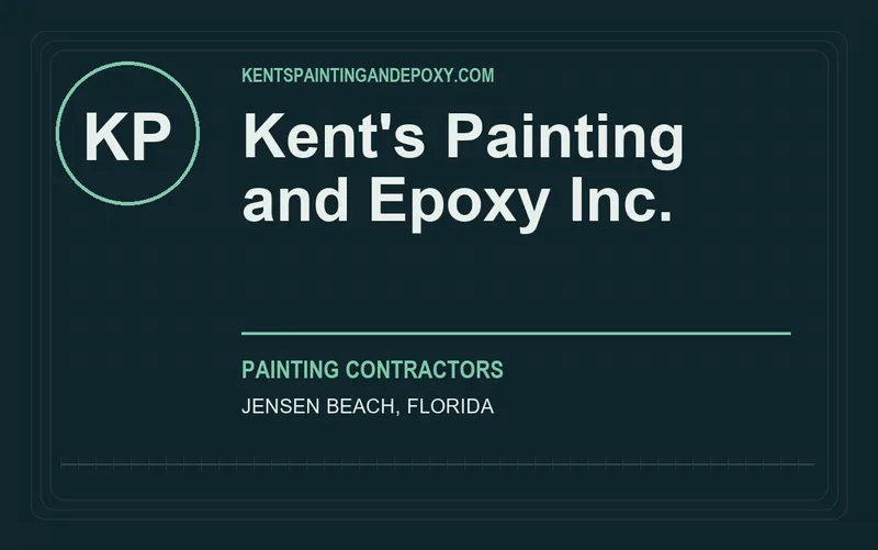 Kent's Painting and Epoxy Inc. in Jensen Beach, Florida