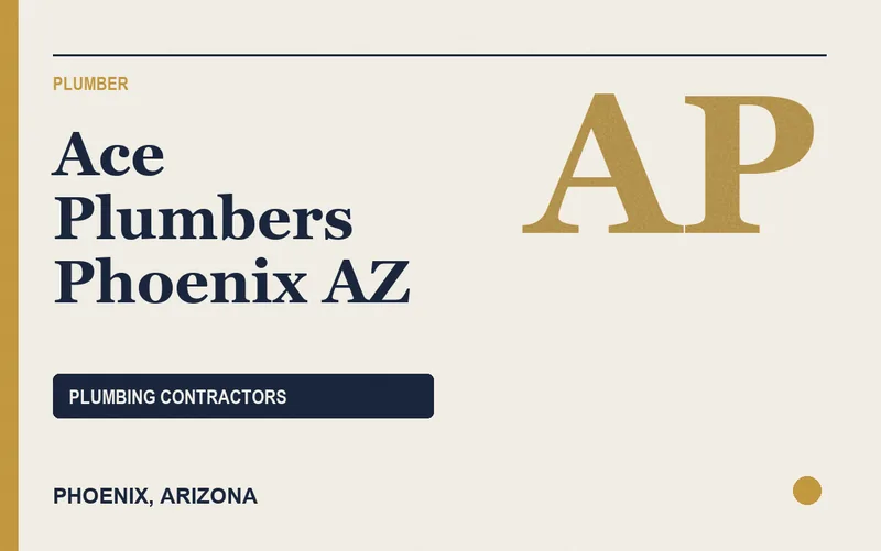 Ace Plumbers Phoenix AZ in Phoenix, Arizona