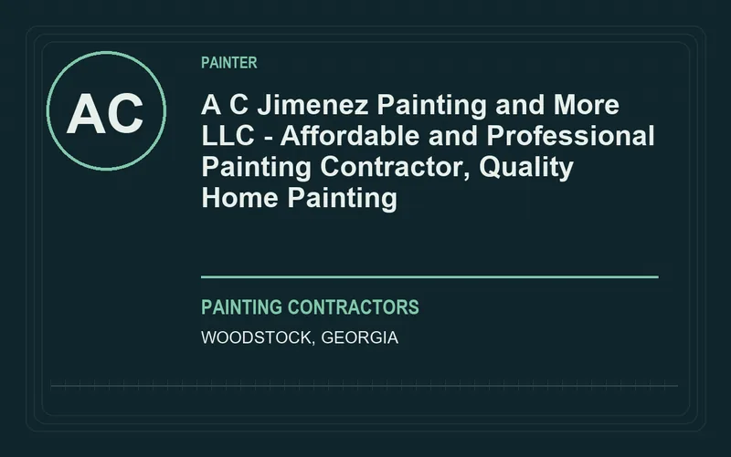 A C Jimenez Painting and More LLC - Affordable and Professional Painting Contractor, Quality Home Painting in Woodstock, Georgia