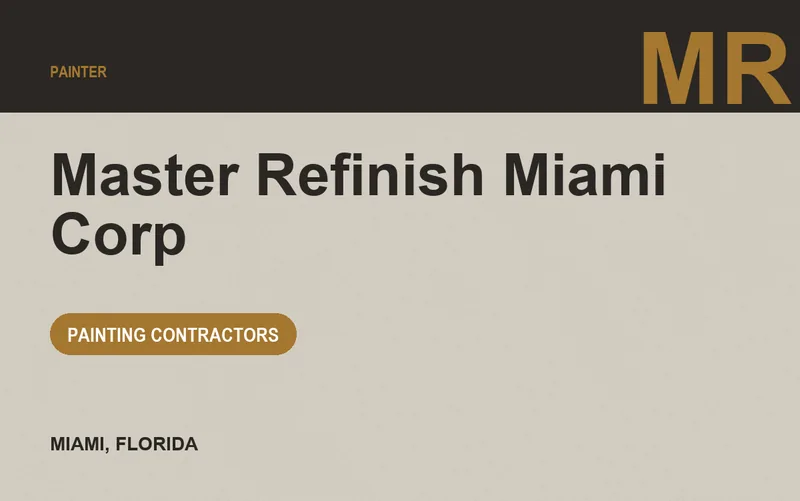 MASTER REFINISH MIAMI CORP in Miami, Florida
