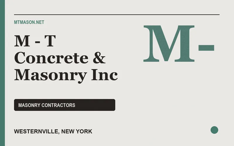 M - T Concrete & Masonry Inc in Westernville, New York