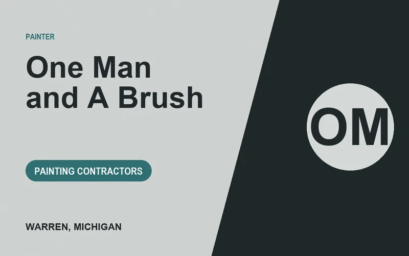 One Man and A Brush in Warren, Michigan