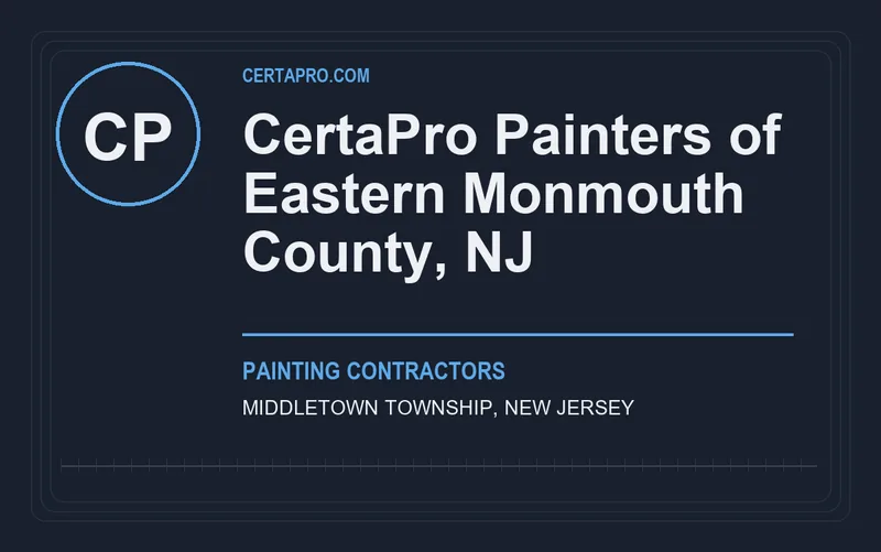 CertaPro Painters of Eastern Monmouth County, NJ in Middletown Township, New Jersey