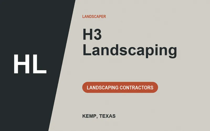 H3 Landscaping in Kemp, Texas