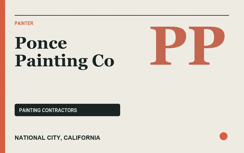 Ponce Painting Co in National City, California