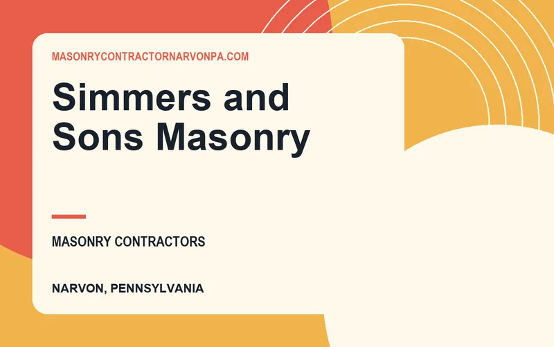 Simmers and Sons Masonry in Narvon, Pennsylvania