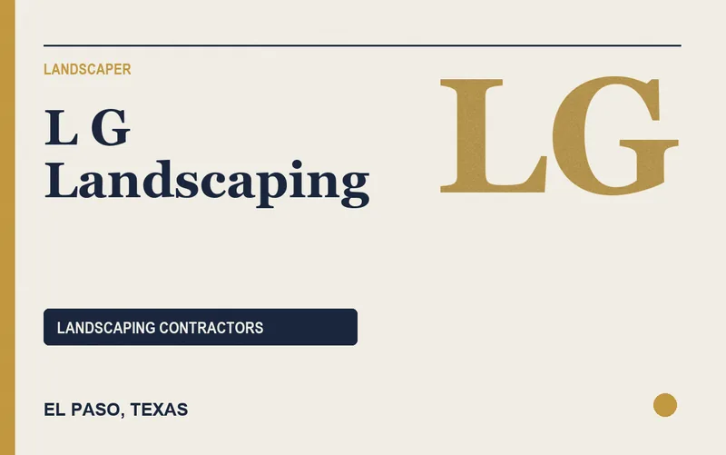 L G Landscaping in El Paso, Texas