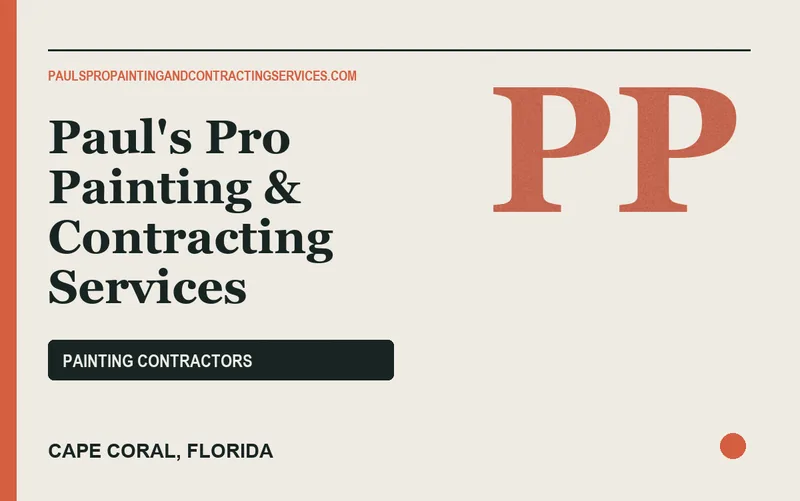 Paul's Pro Painting & Contracting Services in Cape Coral, Florida