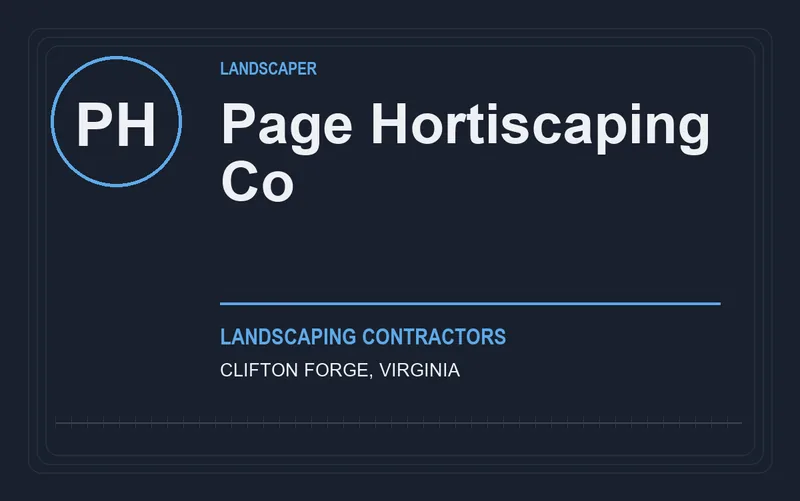 Page Hortiscaping Co in Clifton Forge, Virginia