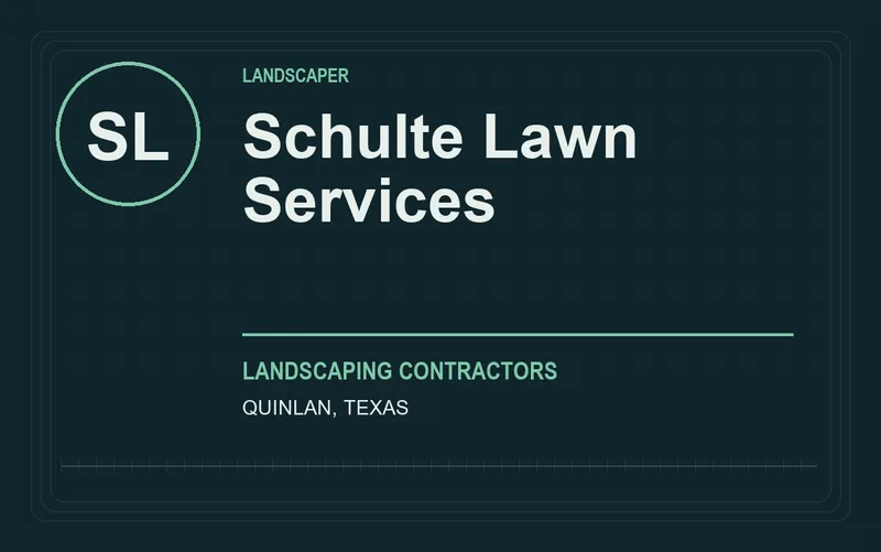 Schulte Lawn Services in Quinlan, Texas