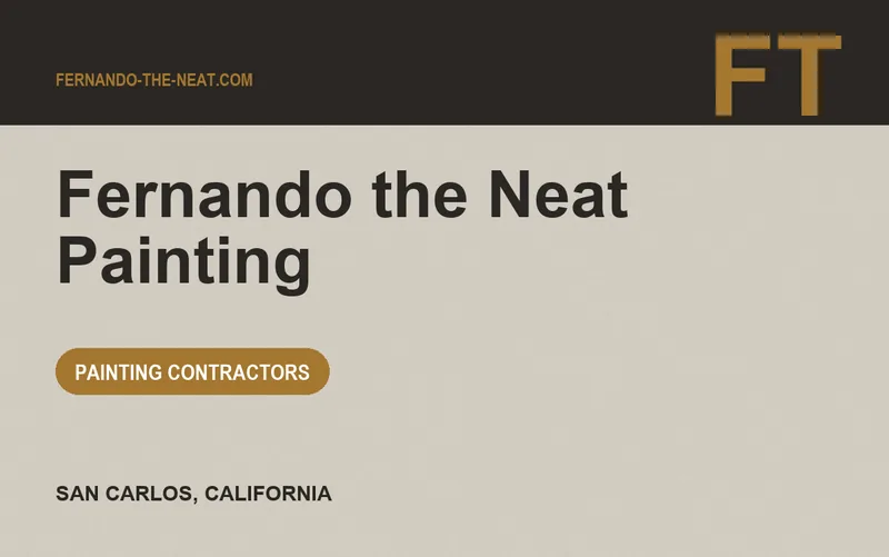Fernando the Neat Painting in San Carlos, California