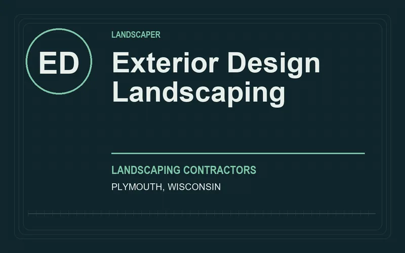 Exterior Design Landscaping in Plymouth, Wisconsin