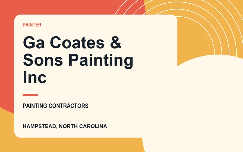 Ga Coates & Sons Painting Inc in Hampstead, North Carolina
