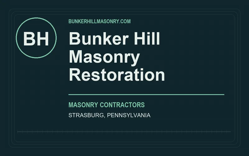 Bunker Hill Masonry Restoration in Strasburg, Pennsylvania
