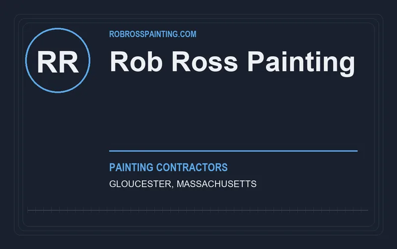 Rob Ross Painting in Gloucester, Massachusetts