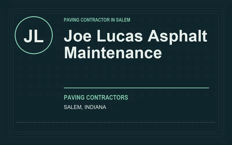Joe Lucas Asphalt Maintenance in Salem, Indiana