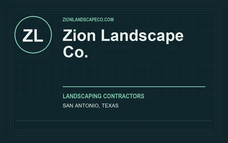 Zion Landscape Co. in San Antonio, Texas