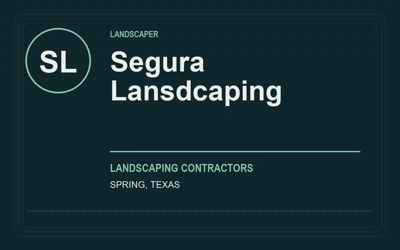Segura Lansdcaping in Spring, Texas