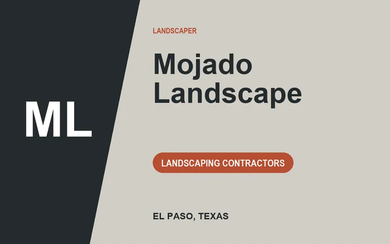 Mojado Landscape in El Paso, Texas