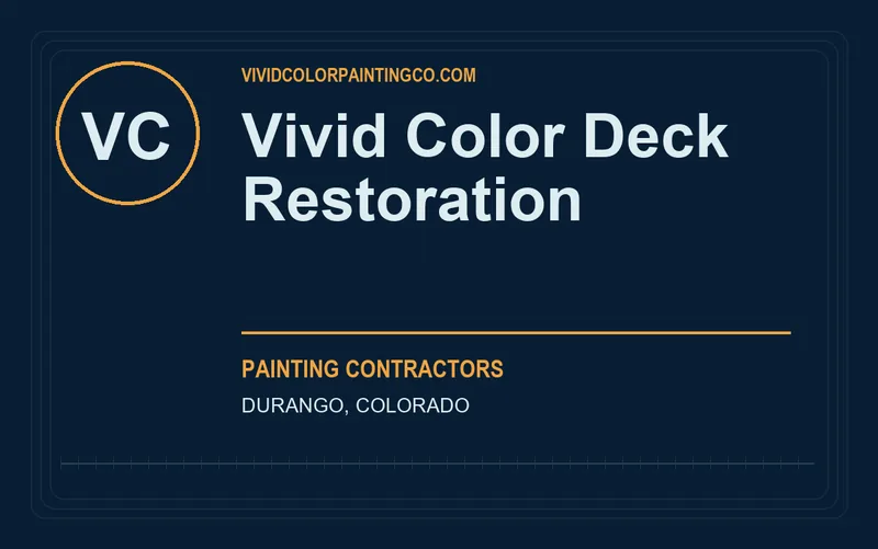 Vivid Color Deck Restoration in Durango, Colorado