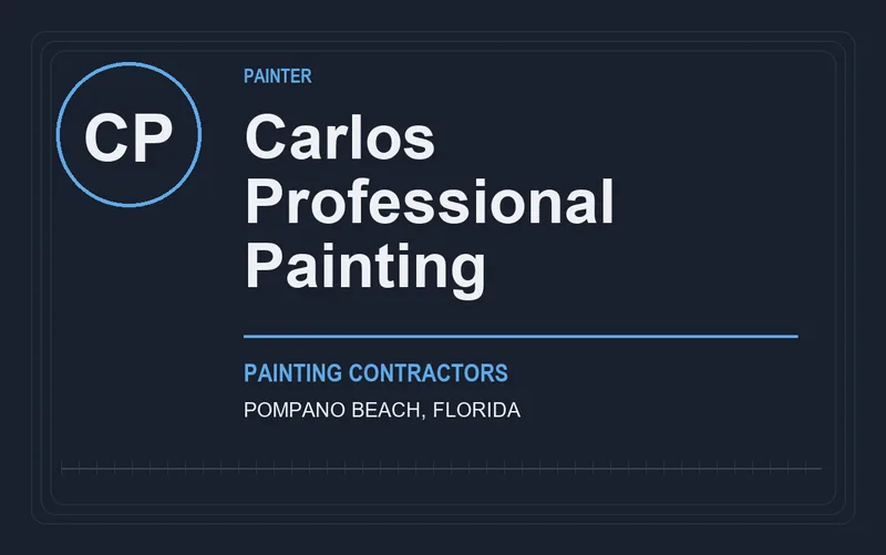 Carlos Professional Painting in Pompano Beach, Florida