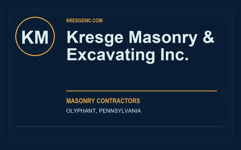 Kresge Masonry & Excavating Inc. in Olyphant, Pennsylvania