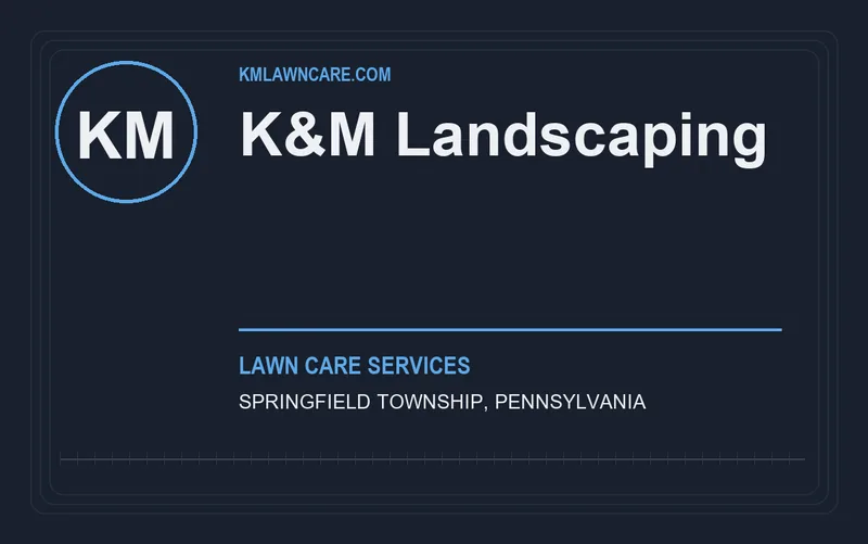 K&M Landscaping in Springfield Township, Pennsylvania