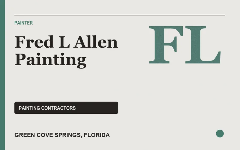 Fred L Allen Painting in Green Cove Springs, Florida