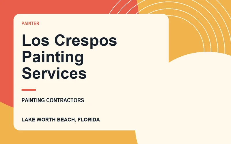 Los Crespos Painting Services in Lake Worth Beach, Florida