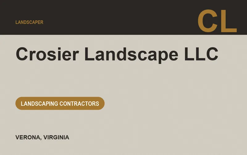 Crosier Landscape LLC in Verona, Virginia