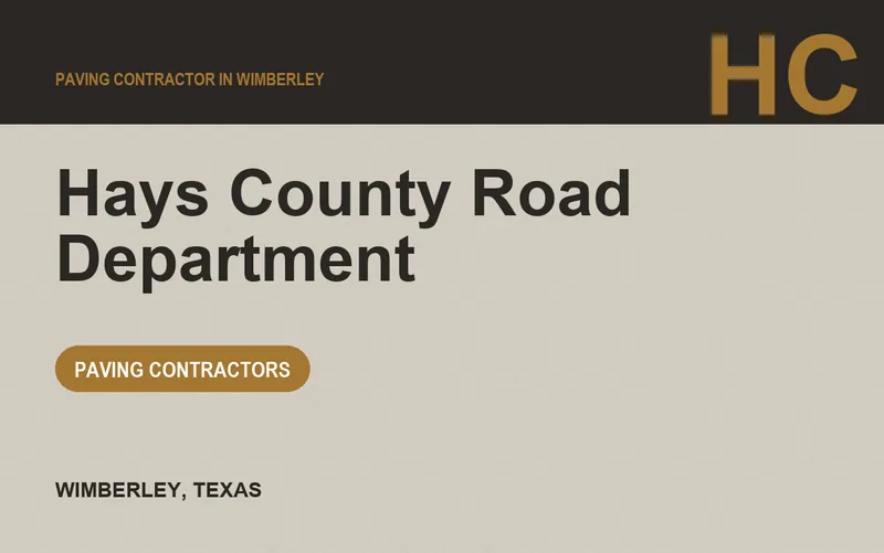 Hays County Road Department in Wimberley, Texas