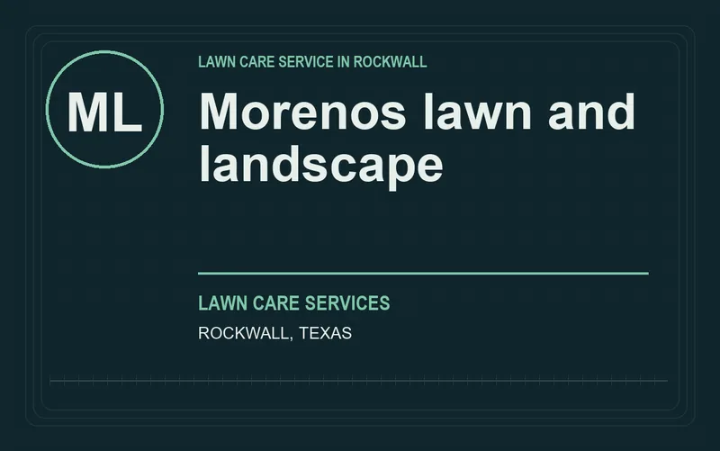 Morenos lawn and landscape in Rockwall, Texas