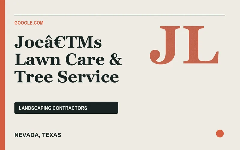 Joeâ€TMs Lawn Care & Tree Service in Nevada, Texas