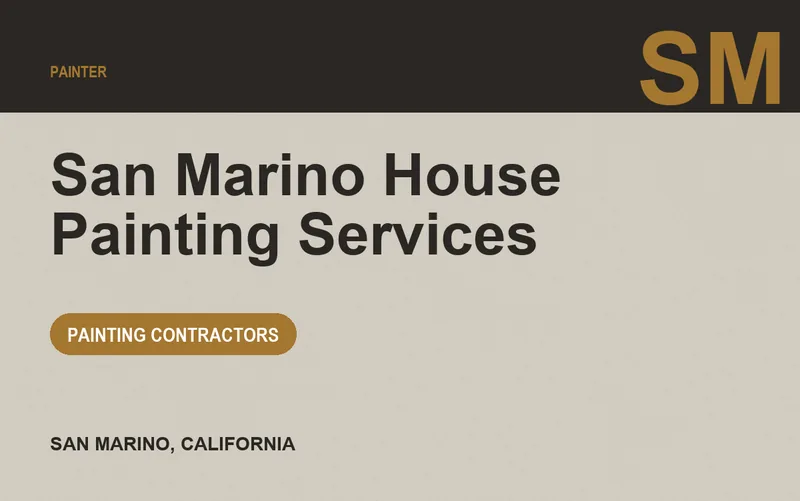 San Marino House Painting Services in San Marino, California