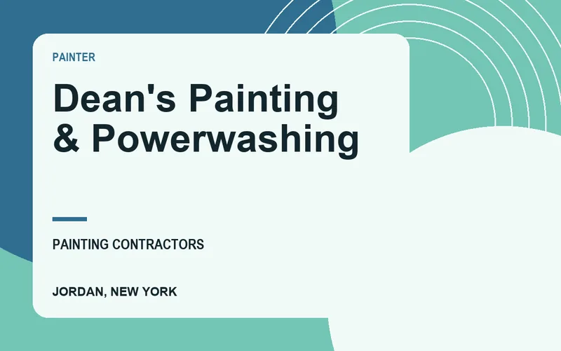 Dean's Painting & Powerwashing in Jordan, New York
