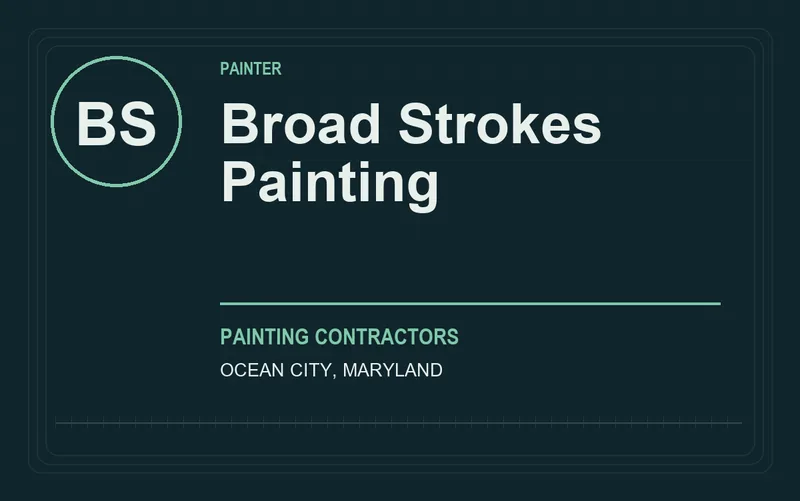 Broad Strokes Painting in Ocean City, Maryland