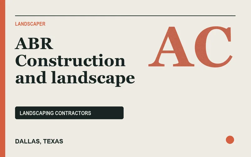 ABR Construction and landscape in Dallas, Texas