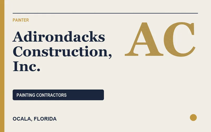 Adirondacks Construction, Inc. in Ocala, Florida