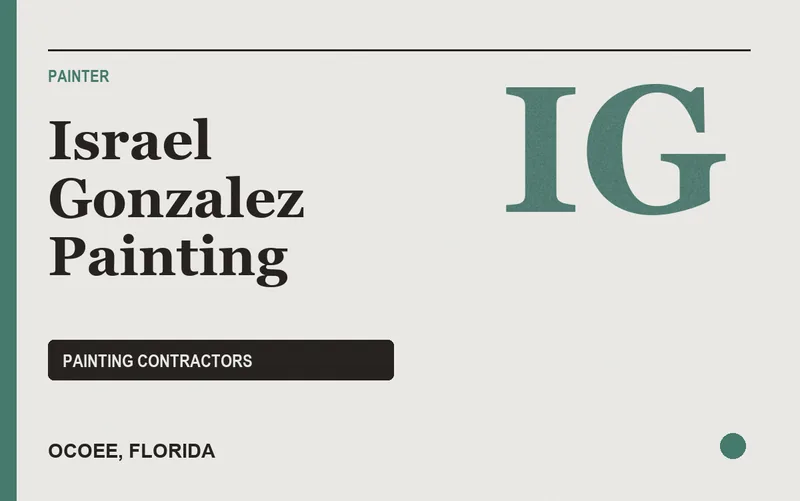 Israel Gonzalez Painting in Ocoee, Florida
