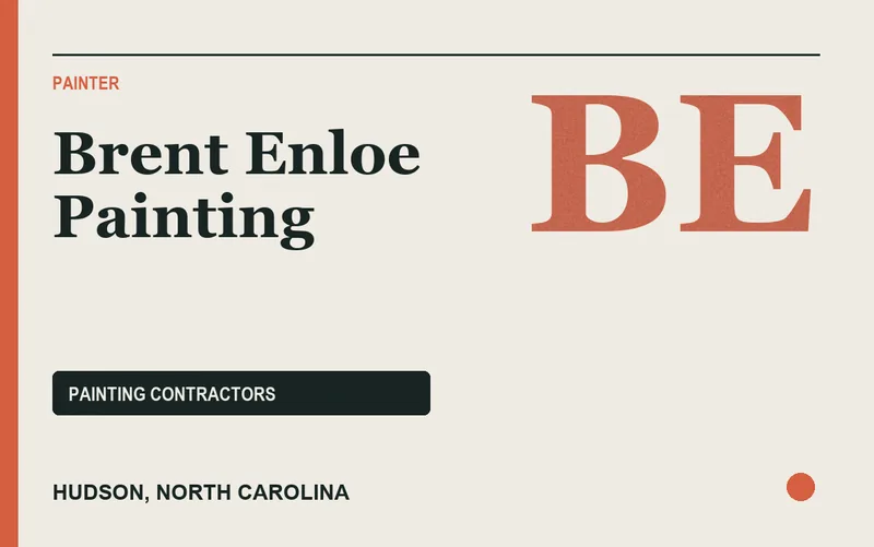 Brent Enloe Painting in Hudson, North Carolina