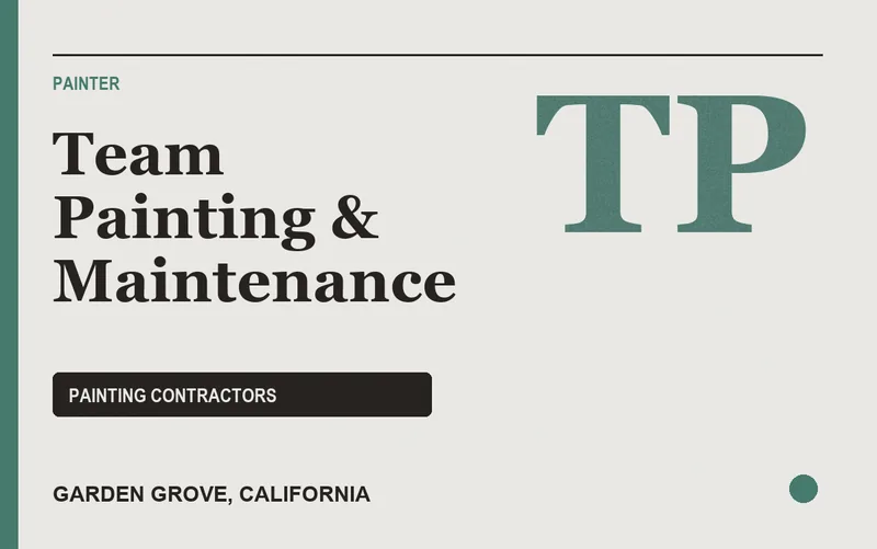 Team Painting & Maintenance in Garden Grove, California