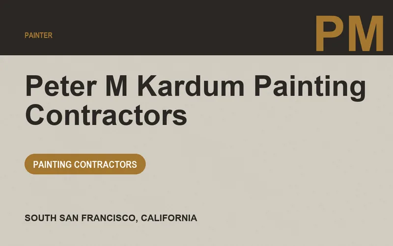 Peter M Kardum Painting Contractors in South San Francisco, California